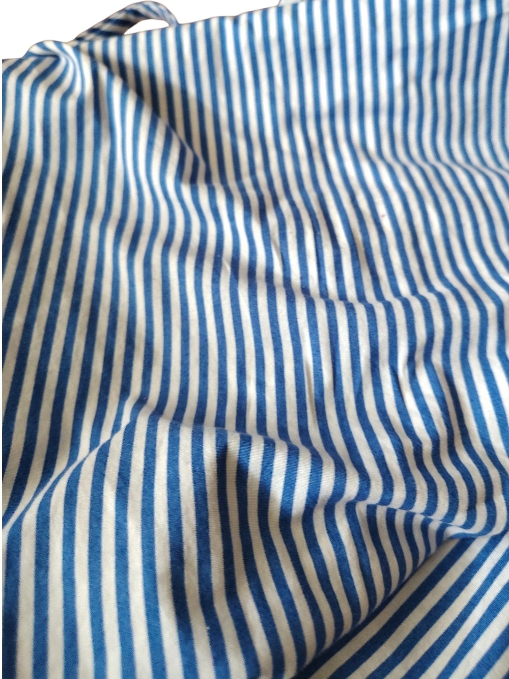 Streetwear Society Blue and White Striped Top Cold Shoulder Strap Women's Size M - Picture 13 of 15